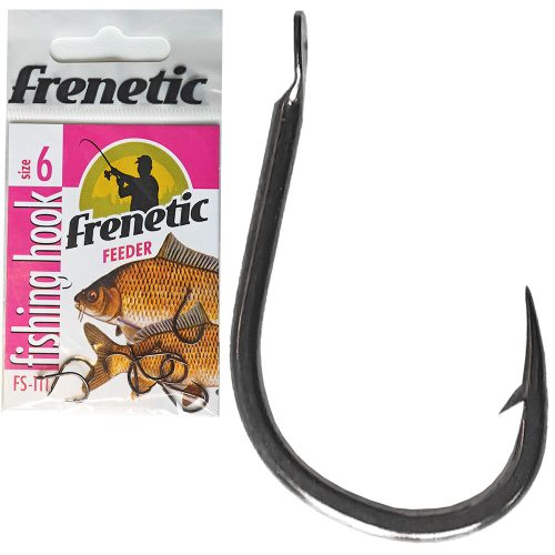 Frenetic FS111 black nikkel lapkás feeder horog 12