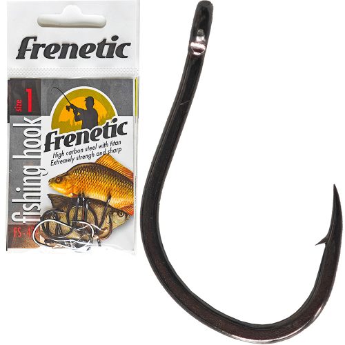 Frenetic FS477 rövid szárú keszegező black nikkel horog 1