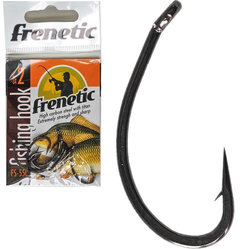 Frenetic horog FS550 erős modern fekete pontyos horog 2