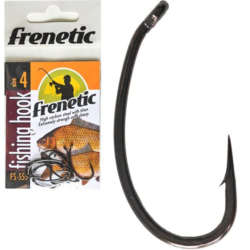 Frenetic horog FS555  erős modern fekete pontyos horog 6