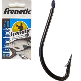   Frenetic horog FS580 black nikkel vékony horog keszegezéshez 10