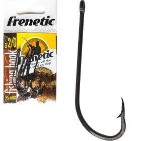   Frenetic horog FS608 black nikkel egyenes szárú süllős csukás 2/0