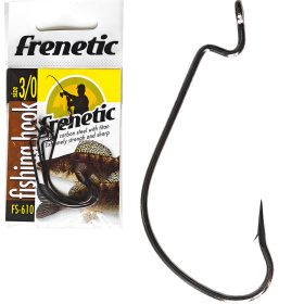 Frenetic horog FS610 black nikkel drop shot offset horog 1