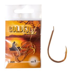 Golden Lake horog 2020 lapkás pontyozó horog arany 1