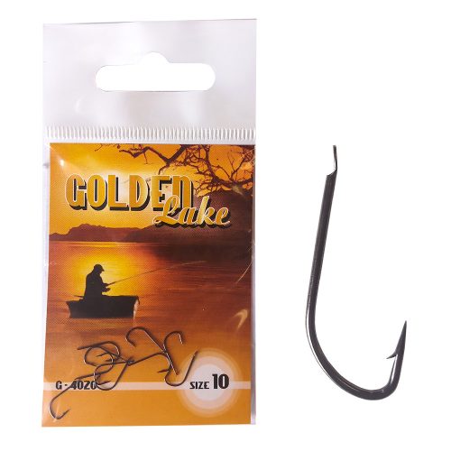 Golden Lake horog 4020 black nickel lapkás keszegező horog