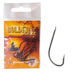   Golden Lake horog 7010 black nickel süllőző lapkás horog 4