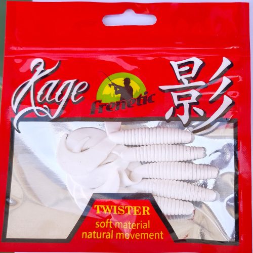 FRENETIC TWISTER KÉTFARKÚ Fehér 7cm