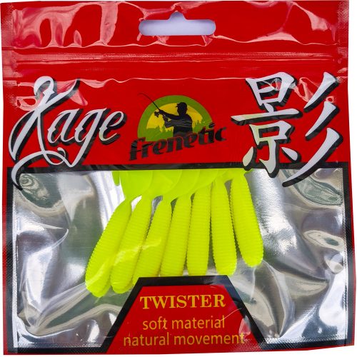 FRENETIC TWISTER Fluo sárga 6,5cm