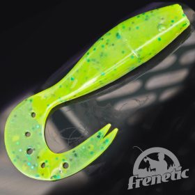 FRENETIC GUMIHAL TWISTERFAROKKAL Pöttyös Zöld 8cm