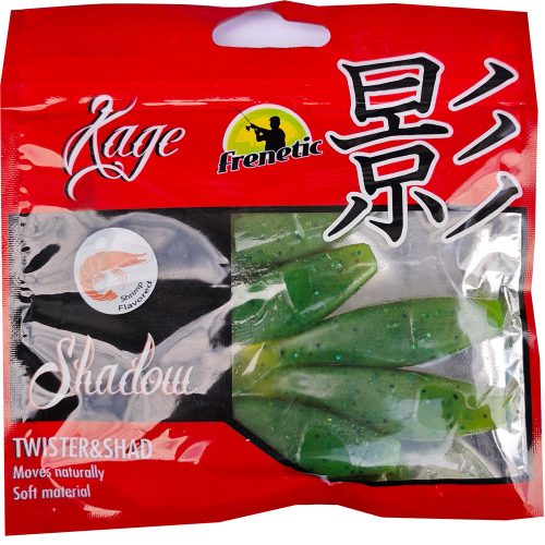 FRENETIC GUMIHAL TWISTERFAROKKAL Pöttyös Zöld 8cm