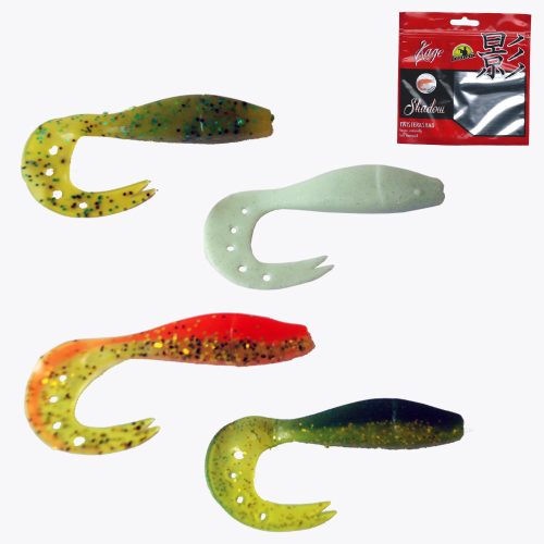 FRENETIC GUMIHAL TWISTERFAROKKAL Zöld 8cm