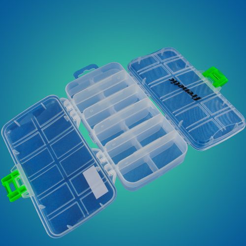 Frenetic #0 doboz, kétirányba nyíló twisteres wobbleres horgász doboz