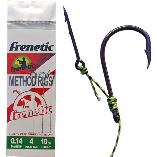 Frenetic előkötött horog csalitüskével 4-es horog 0,14 mm zsinór 10cm