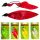 WAVE-E TAIL 1+3 jig és gumi Mepps és Mister Twister 8g 10cm piros