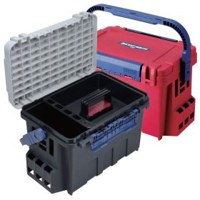   Meiho Bucket Mouth BM-9000 műanyag horgász láda Fekete/fehér