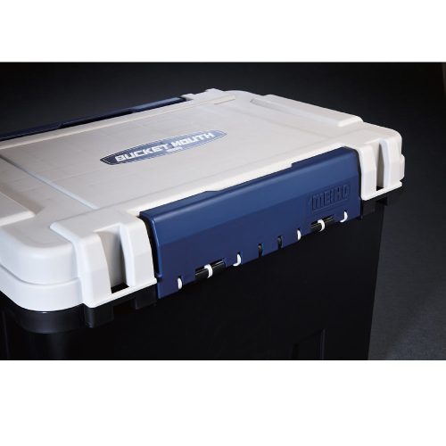 Meiho Bucket Mouth BM-9000 műanyag horgász láda Fekete/fehér