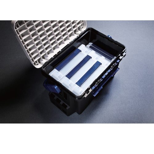 Meiho Bucket Mouth BM-9000 műanyag horgász láda Fekete/fehér