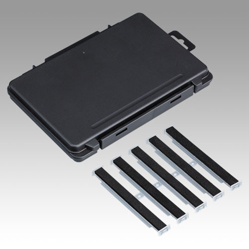 Meiho Free Board Case 3010A szivacsos szerelék és műcsali tartó horgász doboz barna