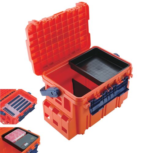 Meiho Bucket Mouth BM-5000 műanyag horgász láda fekete