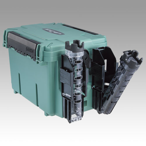 Meiho Bucket Mouth BM-7000 műanyag horgász láda Olive