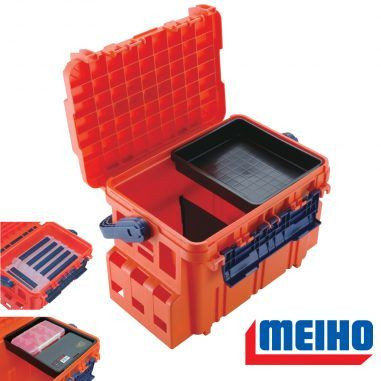 Meiho Bucket Mouth BM-5000 műanyag horgász láda kék