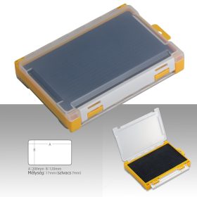   Meiho Rungun case 3010W-2 szivacsos jig és horog tartó műanyag horgász doboz