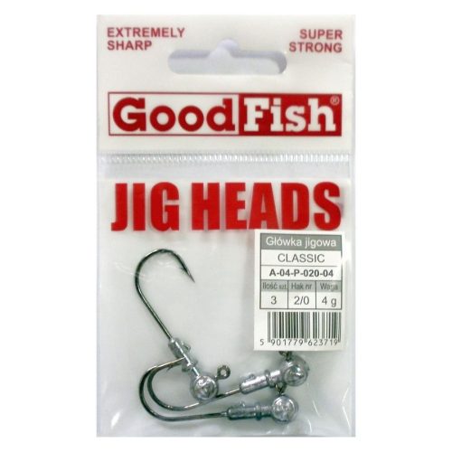 Good Fish Jig Head Ezüst 4/0 24g